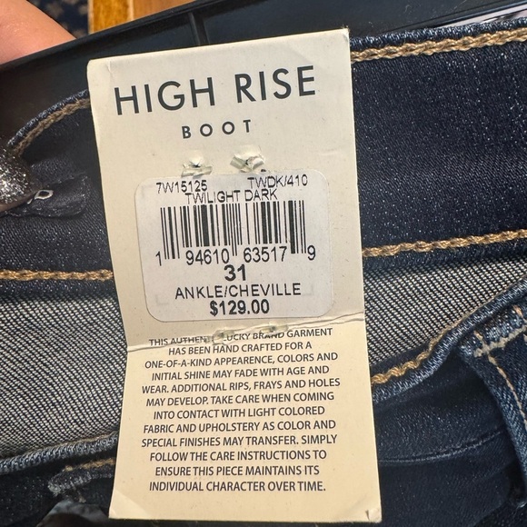 NWT Lucky Brand 'Bridgette' Women's High-Rise Bootcut Blue Jeans, Sz. 12/31A - Picture 10 of 15